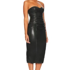 ROBE MI-LONGUE SPENCER Black -Pas Cher Tendricia Magasin LOVF WD3513 V2