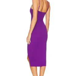 ROBE MI-LONGUE AALIYAH Purple -Pas Cher Tendricia Magasin LOVF WD3519 V3