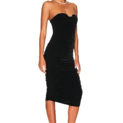 ROBE MI-LONGUE NATASHA Black Night -Pas Cher Tendricia Magasin LOVF WD3523 V2