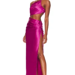 ROBE MAXI CHAPMAN Magenta Pink -Pas Cher Tendricia Magasin LOVF WD3525 V3