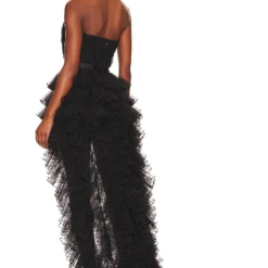 ROBE ELSA Black -Pas Cher Tendricia Magasin LOVF WD3537 V3