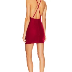 ROBE COURTE EDITH Crimson Red -Pas Cher Tendricia Magasin LOVF WD3544 V3