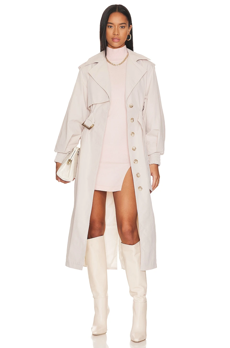 ROBE TAMARIN Baby Pink 6 ROBE TAMARIN Baby Pink – Image 4