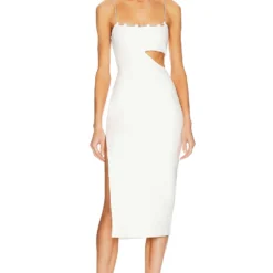 ROBE MI-LONGUE CHARLOTTE White