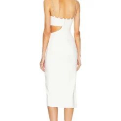 ROBE MI-LONGUE CHARLOTTE White 8 ROBE MI-LONGUE CHARLOTTE White -Pas Cher Tendricia Magasin LOVF WD3609 V3
