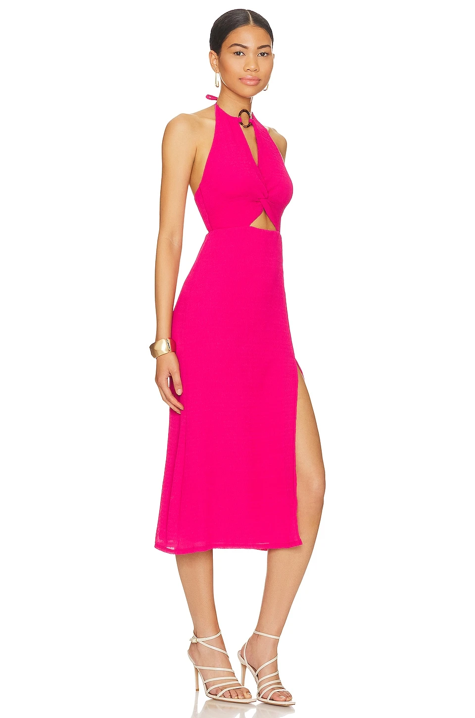 ROBE MYAH Hot Pink 4 ROBE MYAH Hot Pink – Image 2
