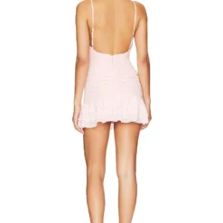 ROBE COURTE MELISSA Baby Pink 7 ROBE COURTE MELISSA Baby Pink -Pas Cher Tendricia Magasin LOVF WD3659 V3