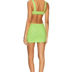 ROBE IN MY MOMENT Neon Green -Pas Cher Tendricia Magasin LOVF WD3735 V3