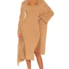 ROBE SALMAH Camel -Pas Cher Tendricia Magasin LPAR WD623 V1