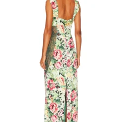 ROBE DIANA Green Rosa Floral 7 ROBE DIANA Green Rosa Floral -Pas Cher Tendricia Magasin LPAR WD707 V3