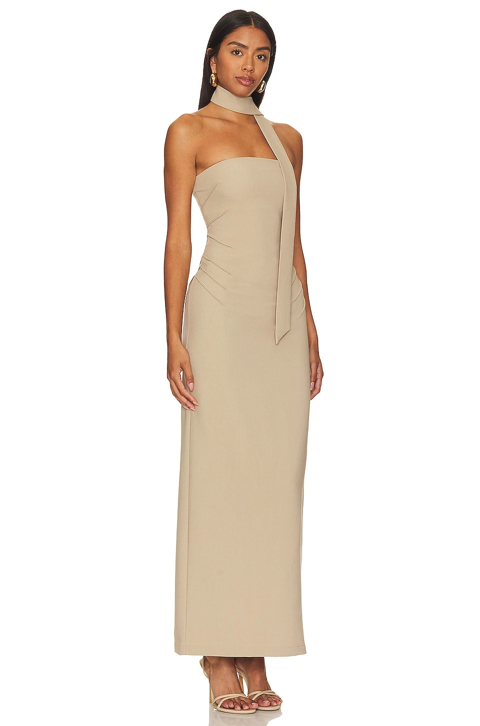 ROBE IDALIA Taupe Sand 5 ROBE IDALIA Taupe Sand – Image 3