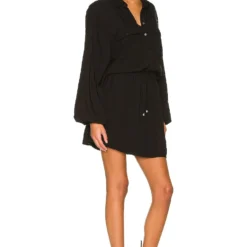 ROBE COURTE AMELIA Black 6 ROBE COURTE AMELIA Black -Pas Cher Tendricia Magasin LSPA WD183 V2