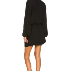 ROBE COURTE AMELIA Black 7 ROBE COURTE AMELIA Black -Pas Cher Tendricia Magasin LSPA WD183 V3