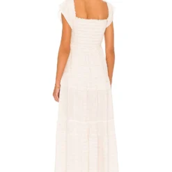 ROBE MI-LONGUE LUCIA Cream -Pas Cher Tendricia Magasin LSPA WD241 V3