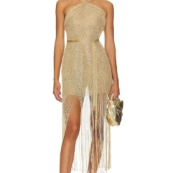 ROBE DOS-NU À FRANGES DORADA Gold Rush