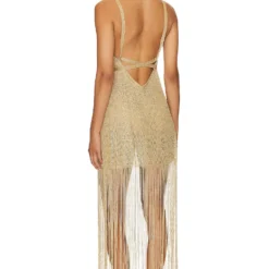 ROBE DOS-NU À FRANGES DORADA Gold Rush 8 ROBE DOS-NU À FRANGES DORADA Gold Rush -Pas Cher Tendricia Magasin LULI WD82 V3