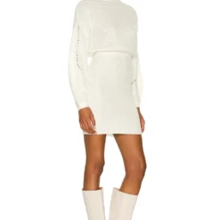 ROBE MONETTE Ivory -Pas Cher Tendricia Magasin MALR WD1026 V3