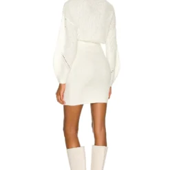 ROBE MONETTE Ivory -Pas Cher Tendricia Magasin MALR WD1026 V4