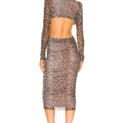 ROBE JANAN Leopard Print -Pas Cher Tendricia Magasin MALR WD1029 V3