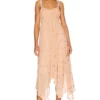 ROBE MI-LONGUE FAIRY Nude Peach