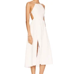 ROBE MI-LONGUE ALINA White 6 ROBE MI-LONGUE ALINA White -Pas Cher Tendricia Magasin MALR WD1165 V2