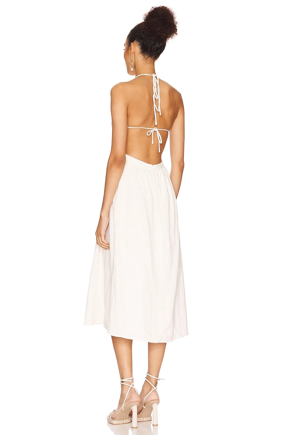 ROBE MI-LONGUE ALINA White 5 ROBE MI-LONGUE ALINA White – Image 3