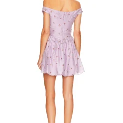 ROBE COURTE DANIELLE Powder Purple 7 ROBE COURTE DANIELLE Powder Purple -Pas Cher Tendricia Magasin MALR WD1186 V3