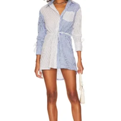 ROBE ARUBA Blue & White Stripe
