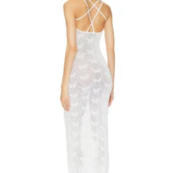 ROBE ELAZER White -Pas Cher Tendricia Magasin MALR WD1291 V3