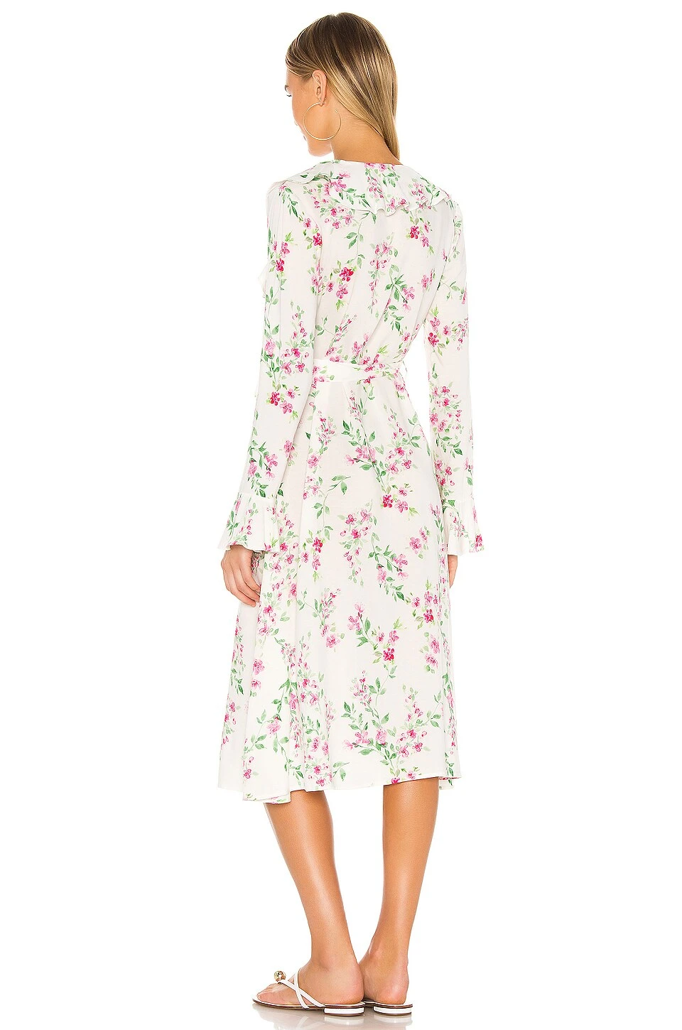 ROBE MI-LONGUE CRANFORD White Raspberry 5 ROBE MI-LONGUE CRANFORD White Raspberry – Image 3