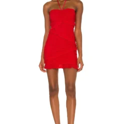 ROBE COURTE KAYLEE Red