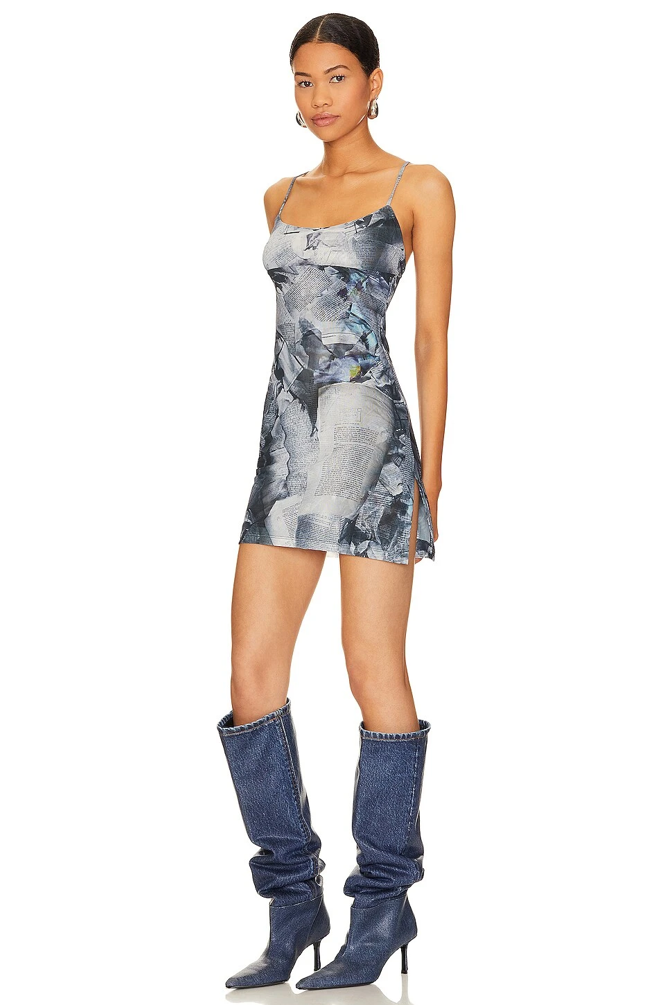 ROBE ANYA Newspaper Trompe L'oeil 5 ROBE ANYA Newspaper Trompe L'oeil – Image 3