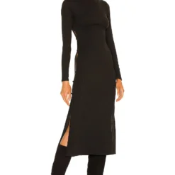 ROBE MI-LONGUE LOUIE Black 7 ROBE MI-LONGUE LOUIE Black -Pas Cher Tendricia Magasin MELR WD496 V2