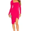 ROBE MI-LONGUE ASHLEY Fuchsia 1 ROBE MI-LONGUE ASHLEY Fuchsia -Pas Cher Tendricia Magasin MELR WD498 V1
