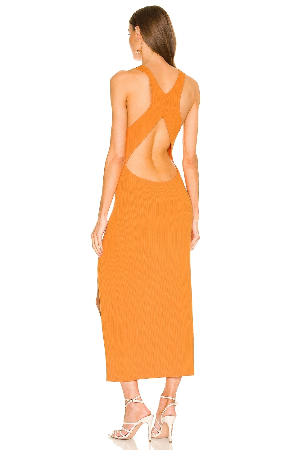 ROBE VARIEGATED RIB Tangerine 5 ROBE VARIEGATED RIB Tangerine – Image 3