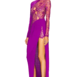 ROBE DE SOIRÉE HILLARY Purple -Pas Cher Tendricia Magasin MELR WD655 V3