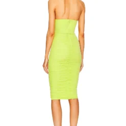 ROBE MI-LONGUE INDIA Lime Green -Pas Cher Tendricia Magasin MELR WD670 V3