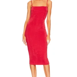 ROBE MI-LONGUE TALIA Hibiscus Red -Pas Cher Tendricia Magasin MELR WD705 V2