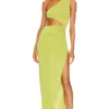 ROBE DE SOIRÉE ANNABELLE Chartreuse -Pas Cher Tendricia Magasin MELR WD809 V1