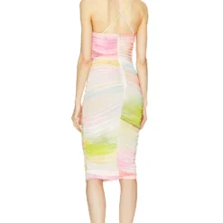 ROBE SUMMER Watercolor Print -Pas Cher Tendricia Magasin MELR WD818 V3