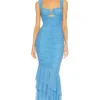 ROBE DE SOIRÉE HILARY Pale Blue -Pas Cher Tendricia Magasin MELR WD846 V1