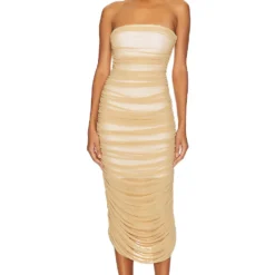 ROBE ELEANORA Golden Nude -Pas Cher Tendricia Magasin MFAR WD32 V2