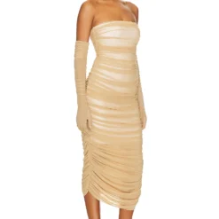 ROBE ELEANORA Golden Nude -Pas Cher Tendricia Magasin MFAR WD32 V3
