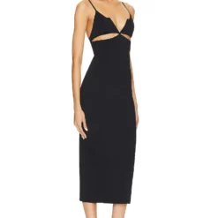 ROBE MI-LONGUE JILL Black -Pas Cher Tendricia Magasin MFAR WD37 V2