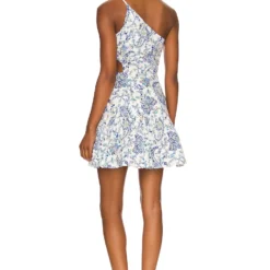 MILLY ROBE BRINLEE White Multi -Pas Cher Tendricia Magasin MILL WD1007 V3