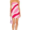 MILLY ROBE COURTE STRAPLESS ZEBRA Pink Multi 1 MILLY ROBE COURTE STRAPLESS ZEBRA Pink Multi -Pas Cher Tendricia Magasin MILL WD1031 V1