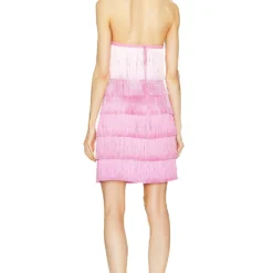 MILLY ROBE COURTE NUOIR FRINGE Ombre Pink 7 MILLY ROBE COURTE NUOIR FRINGE Ombre Pink -Pas Cher Tendricia Magasin MILL WD1044 V3