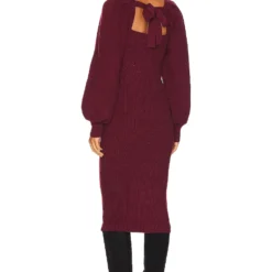 Minkpink ROBE MI-LONGUE PAGE Wine -Pas Cher Tendricia Magasin MINK WD850 V3