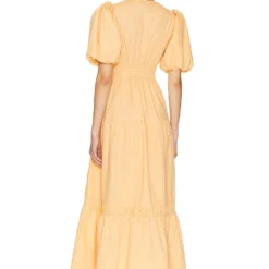 Minkpink ROBE MI-LONGUE PIPER Orange 7 Minkpink ROBE MI-LONGUE PIPER Orange -Pas Cher Tendricia Magasin MINK WD861 V3