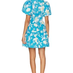 Minkpink ROBE COURTE ZINNIA Blue Multi -Pas Cher Tendricia Magasin MINK WD888 V3